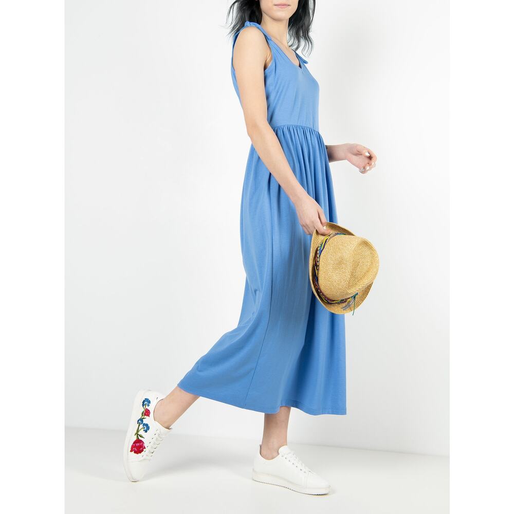 Vero Moda Rebecca Knot 7/8 Dress Granada Sky XS - Picture 3 of 9